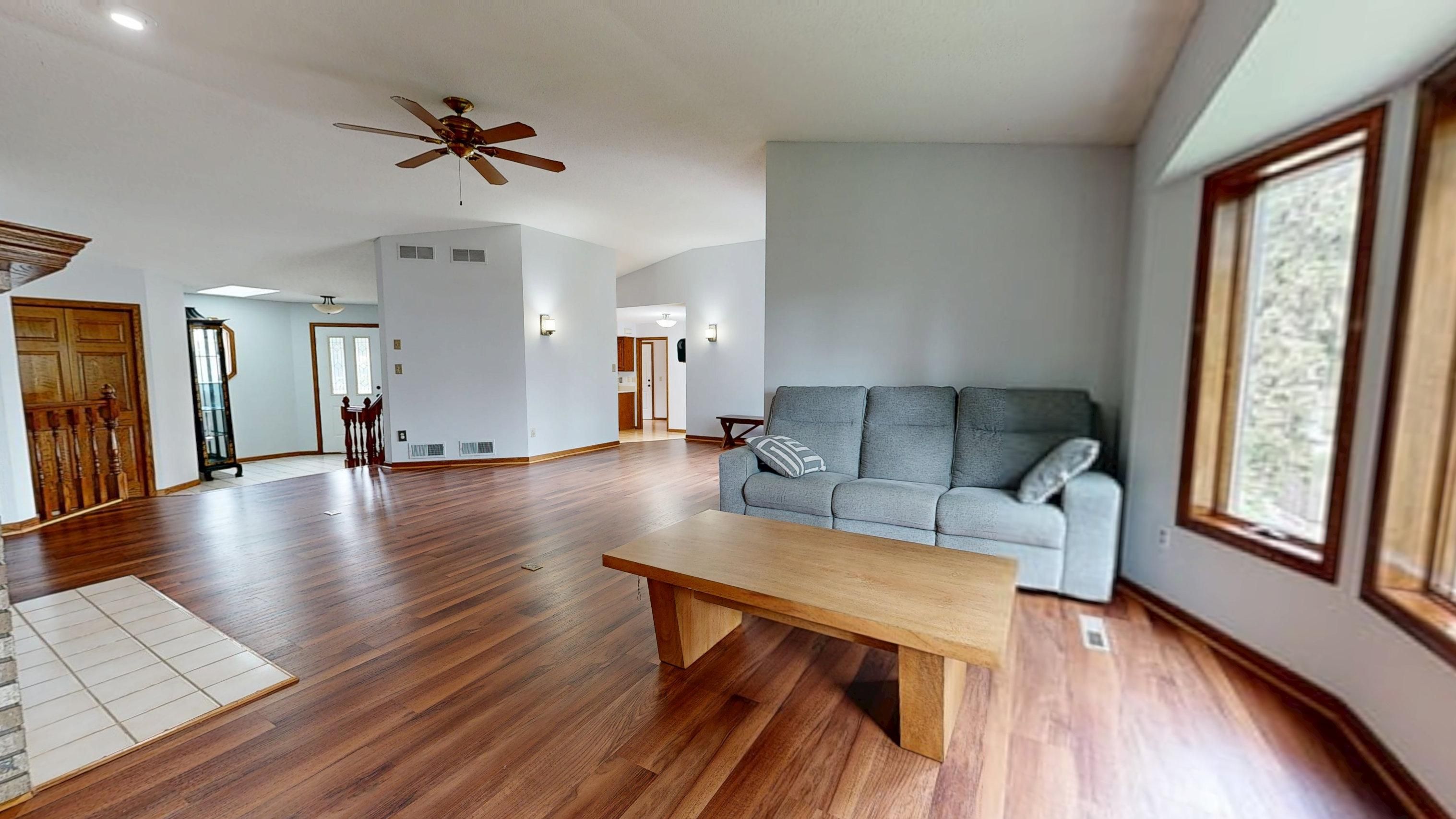 Sanded and finished floor